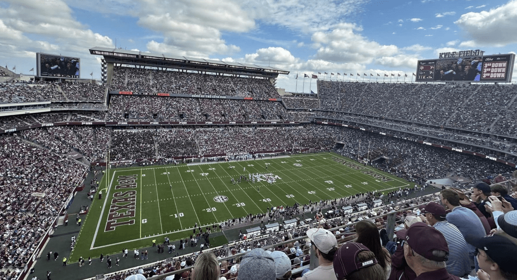best college football stadiums, best stadiums in cfb kyle field texas a&m