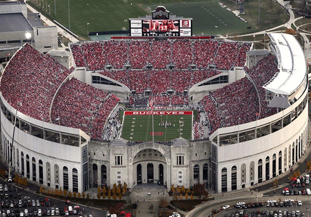 best college football stadiums, best stadiums in cfb the shoe ohio state