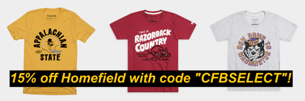 Homefield Promo Code CFBSELECT