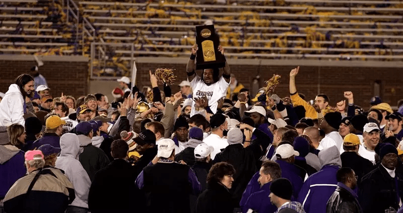 JMU wins the FCS Championship formerly division IAA