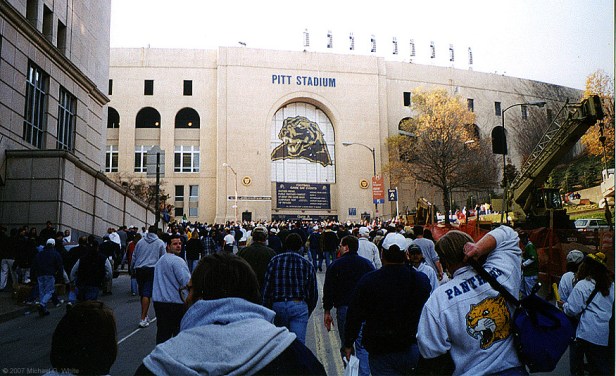 Pitt Stadium on campus