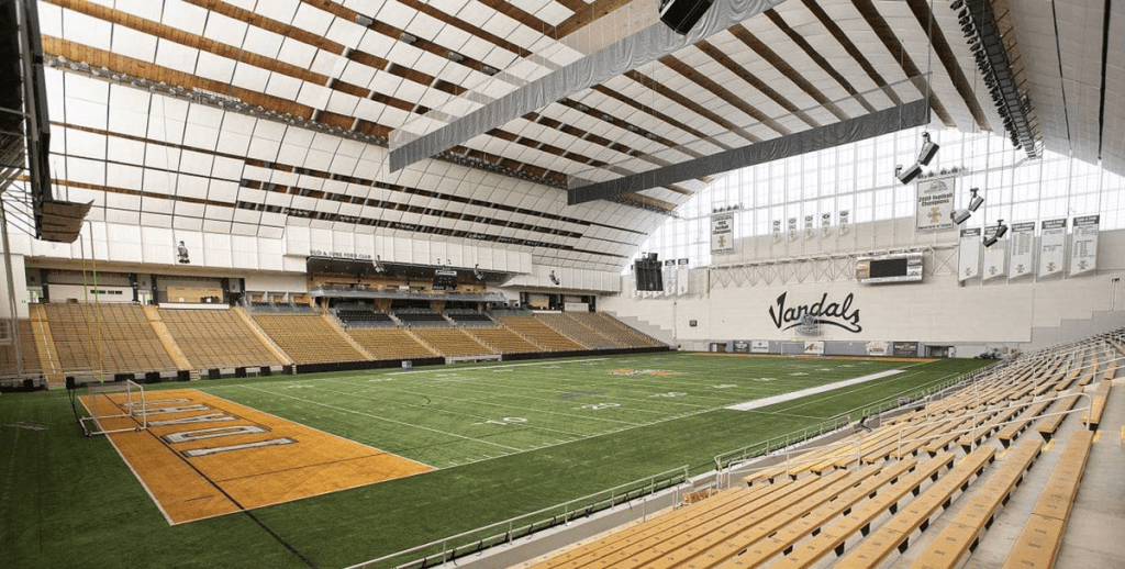 Kibbie Dome Idaho best domed stadiums in college football