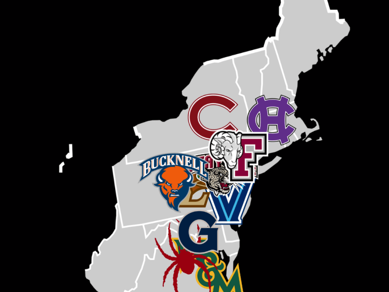 Patriot League Football Team&nbsp;Map