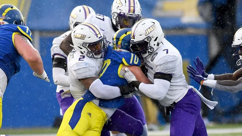 Delaware JMU Football rivalry Yankee Conference