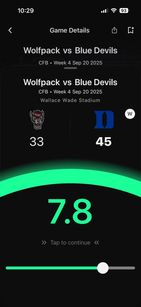 RateGame Review Sports App College Football