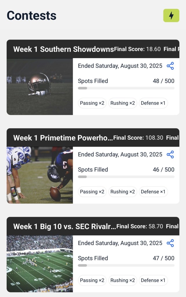 Best College Football Fantasy on Squad Blitz