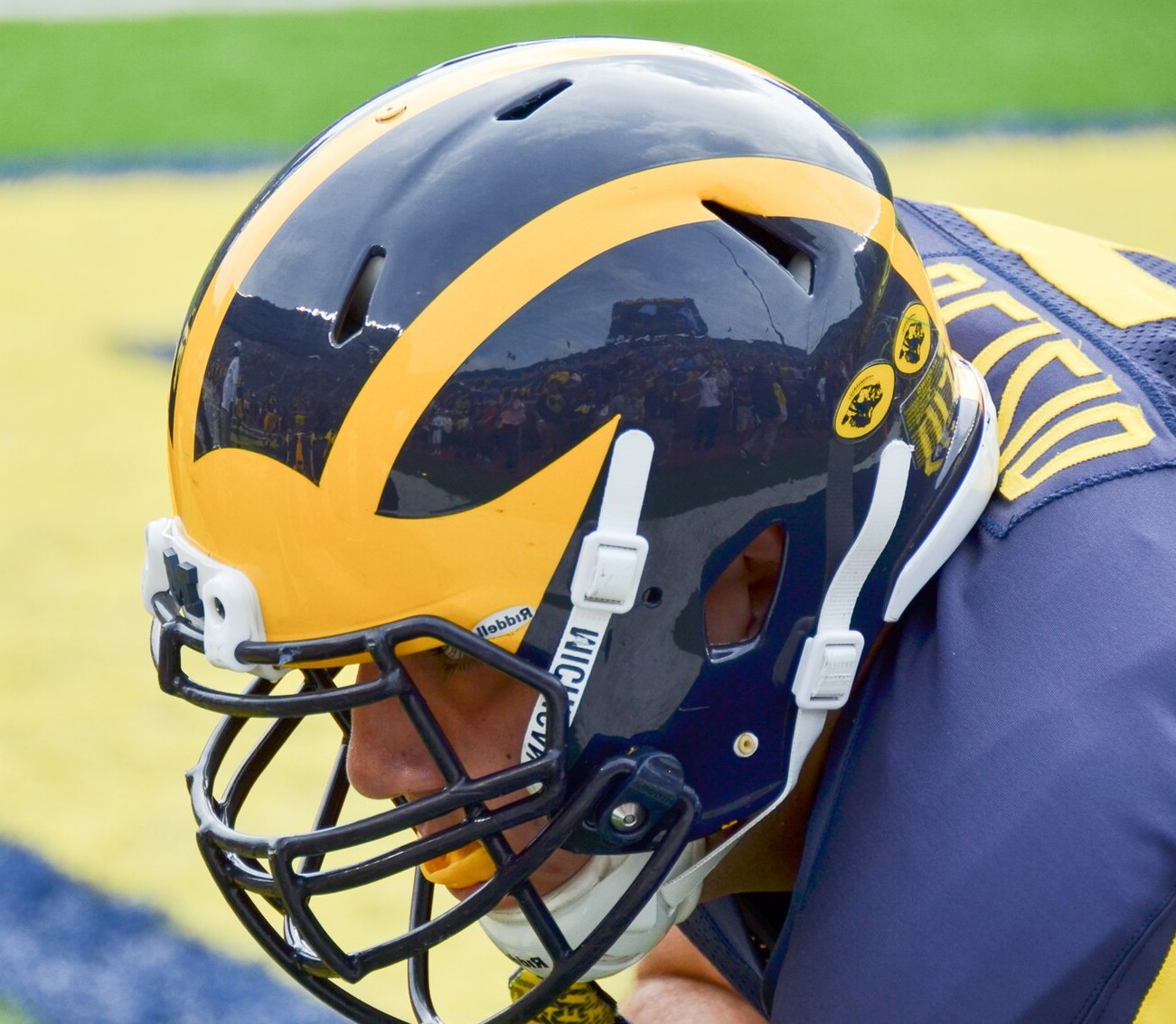 Why do Delaware Football Helmets Look Like Michigans